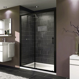 Tus paravan HUPPE - X1-200 klizna vrata 160cm [black,transp]